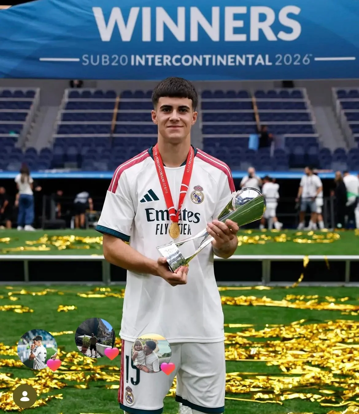 Álvaro Lezcano Campeón del Mundo Sub-20 en el Santiago Bernabéu